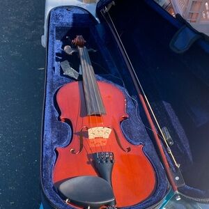 Violin with Case and Bow - Unbranded
